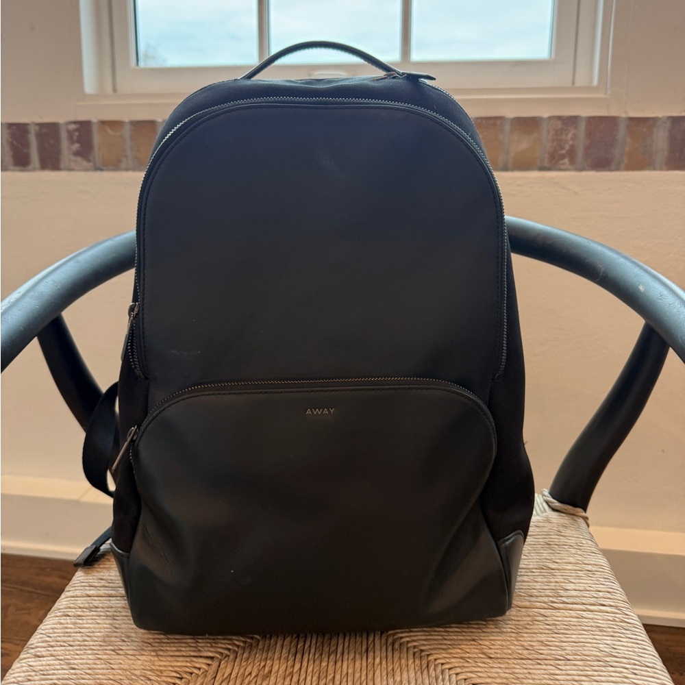 AWAY Leather & Canvas Backpack
